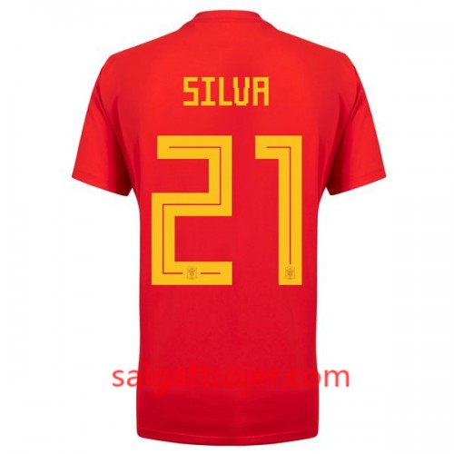 Spanien Fodboldtrøjer David Silva 21 Dame Hjemmebanesæt VM 2018 Spanien Fodboldtrøjer David Silva 21 Dame Hjemmebanesæt VM 2018